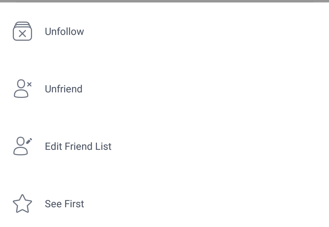Facebook Mobile Lists
